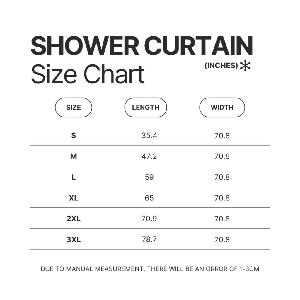 Shower Curtain Size Chart - Team Fortress 2 Merch