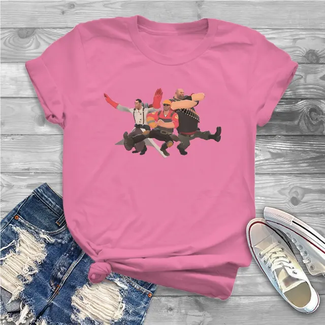 Kazotsky Kick Russian Dance Women Shirts Team Fortress 2 Shooter Game Oversized T shirt Kawaii Vintage.jpg 640x640 12 - Team Fortress 2 Merch