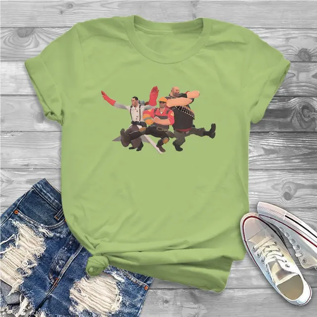 Kazotsky Kick Russian Dance Women Shirts Team Fortress 2 Shooter Game Oversized T shirt Kawaii Vintage.jpg 640x640 13 - Team Fortress 2 Merch
