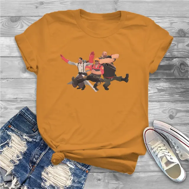 Kazotsky Kick Russian Dance Women Shirts Team Fortress 2 Shooter Game Oversized T shirt Kawaii Vintage.jpg 640x640 17 - Team Fortress 2 Merch