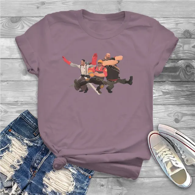 Kazotsky Kick Russian Dance Women Shirts Team Fortress 2 Shooter Game Oversized T shirt Kawaii Vintage.jpg 640x640 19 - Team Fortress 2 Merch