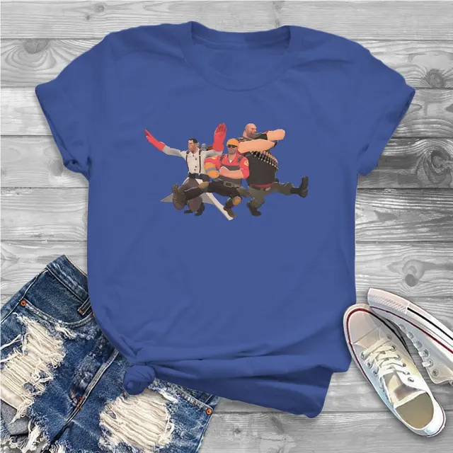 Kazotsky Kick Russian Dance Women Shirts Team Fortress 2 Shooter Game Oversized T shirt Kawaii Vintage.jpg 640x640 2 - Team Fortress 2 Merch