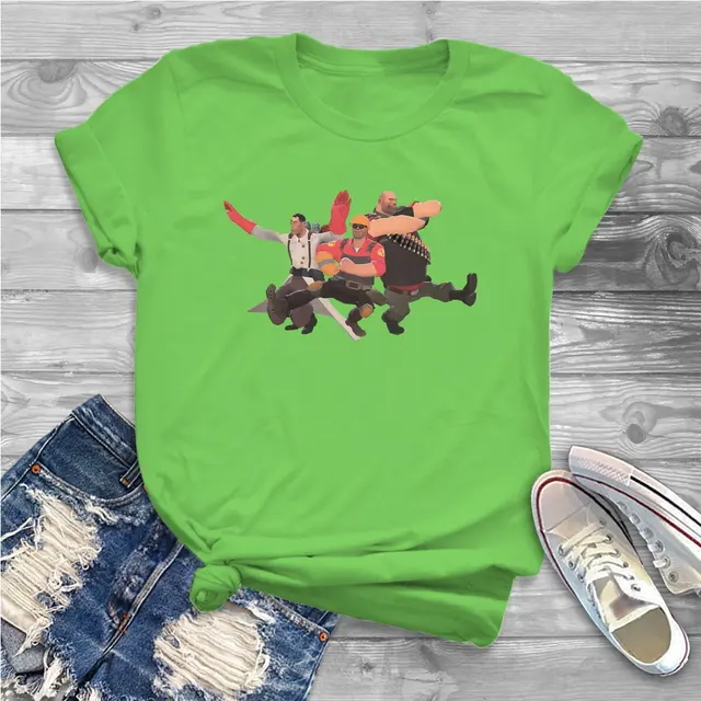 Kazotsky Kick Russian Dance Women Shirts Team Fortress 2 Shooter Game Oversized T shirt Kawaii Vintage.jpg 640x640 21 - Team Fortress 2 Merch