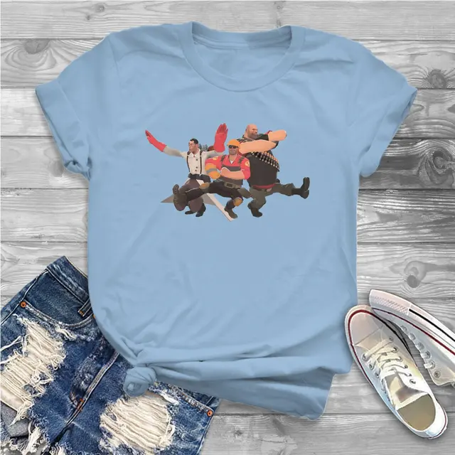 Kazotsky Kick Russian Dance Women Shirts Team Fortress 2 Shooter Game Oversized T shirt Kawaii Vintage.jpg 640x640 24 - Team Fortress 2 Merch