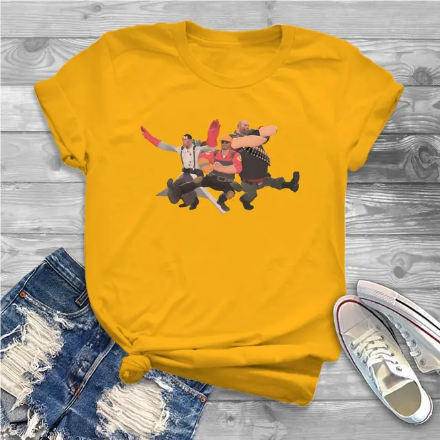 Kazotsky Kick Russian Dance Women Shirts Team Fortress 2 Shooter Game Oversized T shirt Kawaii Vintage.jpg 640x640 3 - Team Fortress 2 Merch