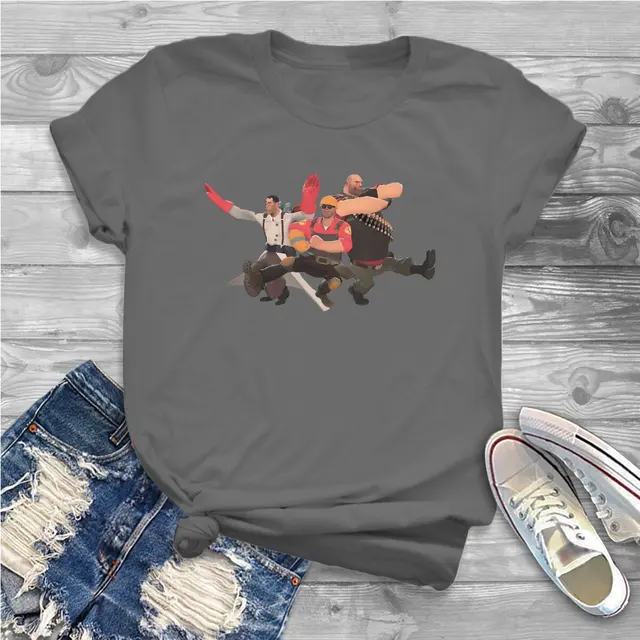 Kazotsky Kick Russian Dance Women Shirts Team Fortress 2 Shooter Game Oversized T shirt Kawaii Vintage.jpg 640x640 5 - Team Fortress 2 Merch