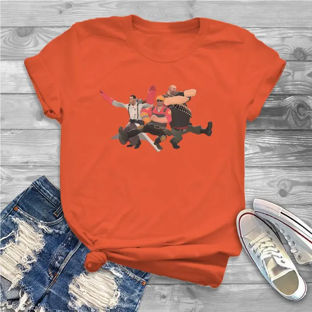 Kazotsky Kick Russian Dance Women Shirts Team Fortress 2 Shooter Game Oversized T shirt Kawaii Vintage.jpg 640x640 6 - Team Fortress 2 Merch