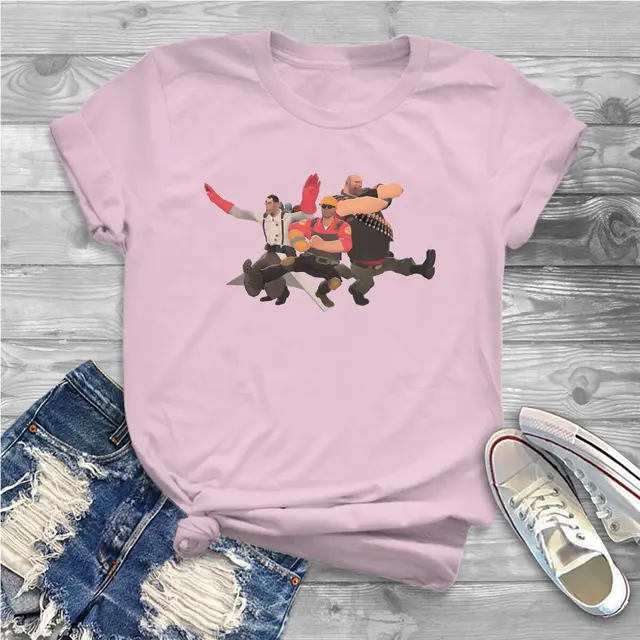 Kazotsky Kick Russian Dance Women Shirts Team Fortress 2 Shooter Game Oversized T shirt Kawaii Vintage.jpg 640x640 7 - Team Fortress 2 Merch