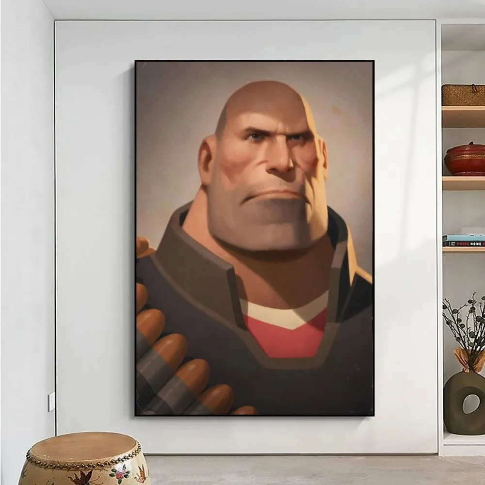 Team Popular Fortress 2 Game Poster Club Kraft Paper Prints Rules Poster Vintage Room Cafe Bar 9 - Team Fortress 2 Merch
