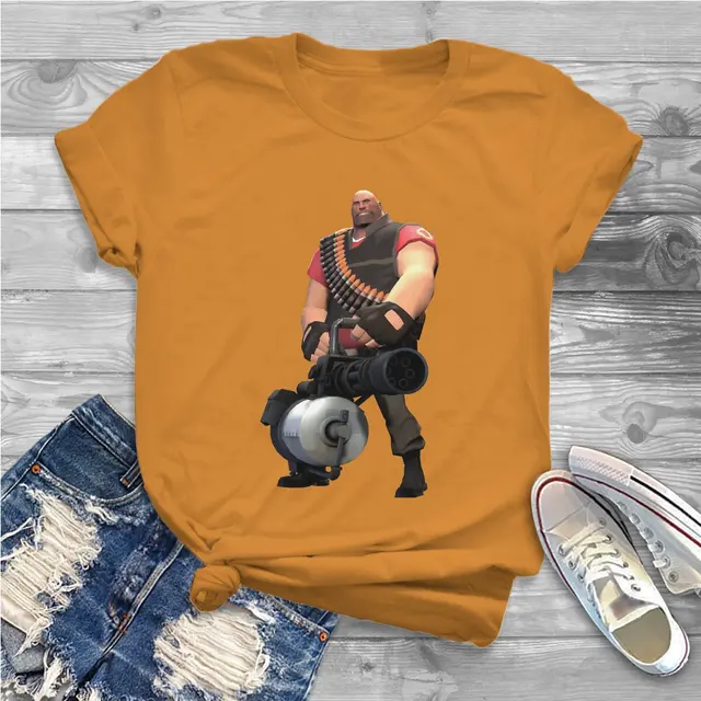 Women s Angry Heavy T Shirts Team Fortress 2 Shooter Game Pure Cotton Clothes Funny Short.jpg 640x640 17 - Team Fortress 2 Merch