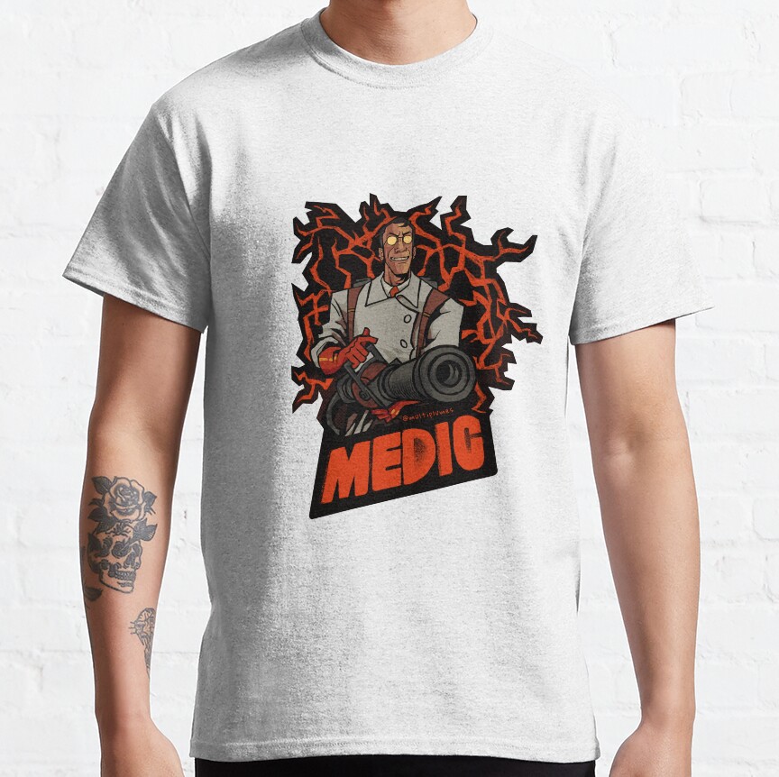 Medic Team Fortress 2 T Shirt - Team Fortress 2 Merch